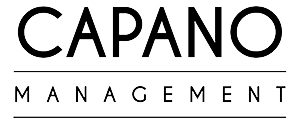 Thumbnail text logo for Capano Management with black text on white background