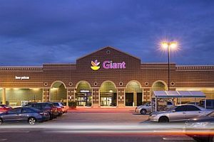 Concord Square Shopping Center at Night